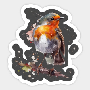 Robin Bird Watercolor 2.0 Sticker